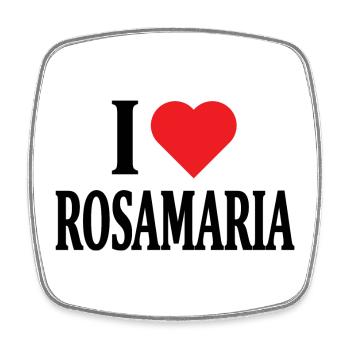 t-shirt J'aime Rosamaria t-shirt idée cadeau - Magnet carré - blanc - Devant
