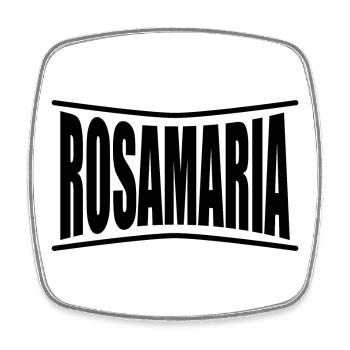 Rosamaria T-Shirt Geschenkidee T-Shirt - Viereckiger Kühlschrankmagnet - Weiß - Vorne