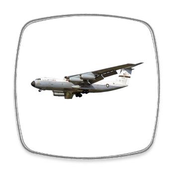 C-141 - Square fridge magnet - white - Front