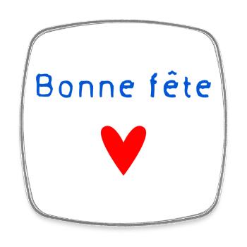 OMA. MUTTERTAG. ALLES GUTE ZUM OMA-TAG. ICH LIEBE DICH - Viereckiger Kühlschrankmagnet - Weiß - Vorne