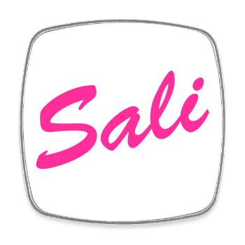 Sali zäme! - Viereckiger Kühlschrankmagnet - Weiß - Vorne