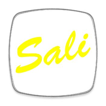 Sali zäme! - Viereckiger Kühlschrankmagnet - Weiß - Vorne