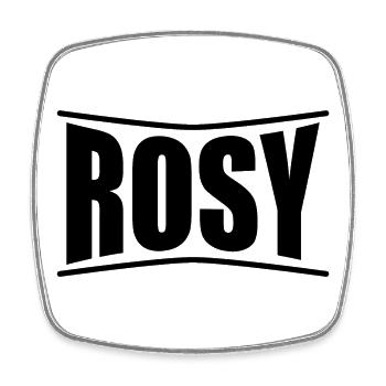 t-shirt Rosy t-shirt gift idea - Square fridge magnet - white - Front
