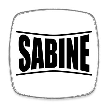 Sabine T-Shirt T-Shirt Geschenkidee - Viereckiger Kühlschrankmagnet - Weiß - Vorne