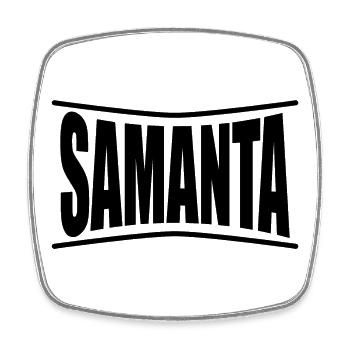 Samanta t-shirt t-shirt idée cadeau - Magnet carré - blanc - Devant