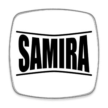t-shirt Samira t-shirt gift idea - Square fridge magnet - white - Front