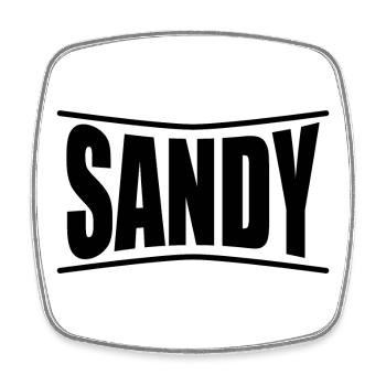 Sandy t-shirt t-shirt idée cadeau - Magnet carré - blanc - Devant