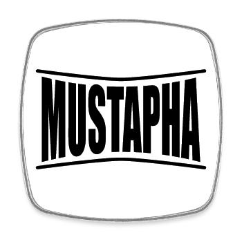 Idée cadeau t-shirt t-shirt Mustapha - Magnet carré - blanc - Devant