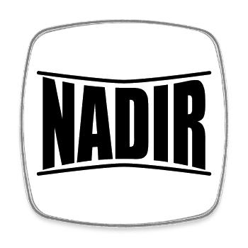 t-shirt Nadir t-shirt idée cadeau - Magnet carré - blanc - Devant