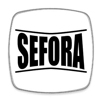 t-shirt Sefora t-shirt gift idea - Square fridge magnet - white - Front