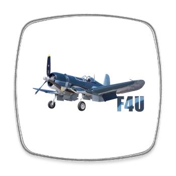 F4U Corsair - Square fridge magnet - white - Front