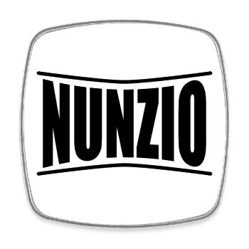 t-shirt Nunzio t-shirt idée cadeau - Magnet carré - blanc - Devant