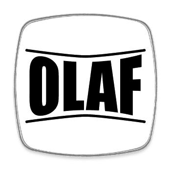 Olaf T-Shirt T-Shirt Geschenkidee - Viereckiger Kühlschrankmagnet - Weiß - Vorne