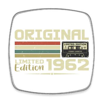 Rétro 1962 Cadeau Anniversaire Né en 1962 Original - Magnet carré - blanc - Devant