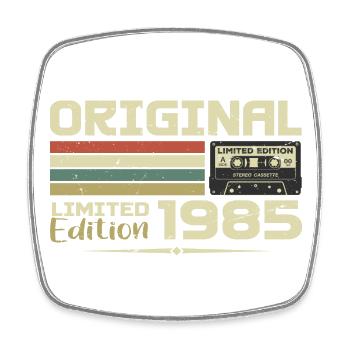 Retro 1985 Geburtstagsgeschenk Jahrgang 1985 Original - Viereckiger Kühlschrankmagnet - Weiß - Vorne