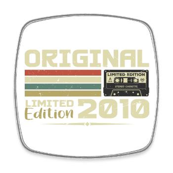 Rétro 2010 Cadeau Anniversaire Né en 2010 Original - Magnet carré - blanc - Devant
