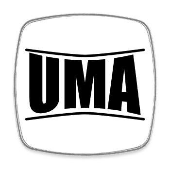 Uma T-Shirt T-Shirt Geschenkidee - Viereckiger Kühlschrankmagnet - Weiß - Vorne
