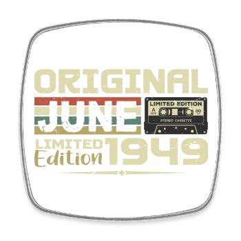 Juin 1949 Vintage Nées En Juin 1949 Anniversaire - Magnet carré - blanc - Devant