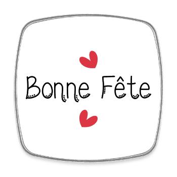 HAPPY BIRTHDAY. HAPPY MOTHER'S DAY - Square fridge magnet - white - Front