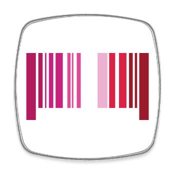LGBT Pride Month - I Was Born This Way (Lesbian) - Square fridge magnet - white - Front