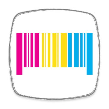 LGBT Pride Month - I Was Born This Way (Pansexual) - Square fridge magnet - white - Front