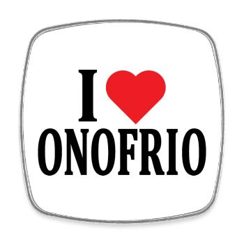 t-shirt I love Onofrio idée cadeau t-shirt - Magnet carré - blanc - Devant