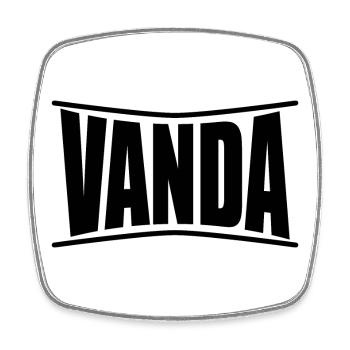 Vanda t-shirt t-shirt idée cadeau - Magnet carré - blanc - Devant
