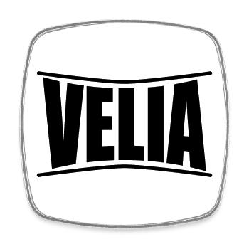 Velia T-Shirt T-Shirt Geschenkidee - Viereckiger Kühlschrankmagnet - Weiß - Vorne
