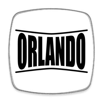 Orlando t-shirt t-shirt gift idea - Square fridge magnet - white - Front