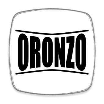 Oronzo T-Shirt T-Shirt Geschenkidee - Viereckiger Kühlschrankmagnet - Weiß - Vorne