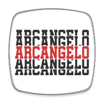 Archangel T-Shirt T-Shirt Gift Stacked Text - Square fridge magnet - white - Front