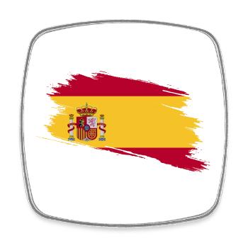 Spanien! - Viereckiger Kühlschrankmagnet - Weiß - Vorne