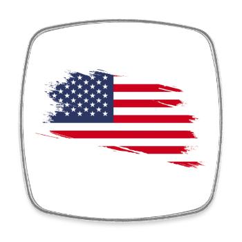 The United States of America - Square fridge magnet - white - Front