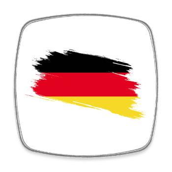 Allemagne - Magnet carré - blanc - Devant