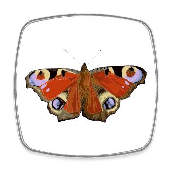 Butterfly - Square fridge magnet - white - Front