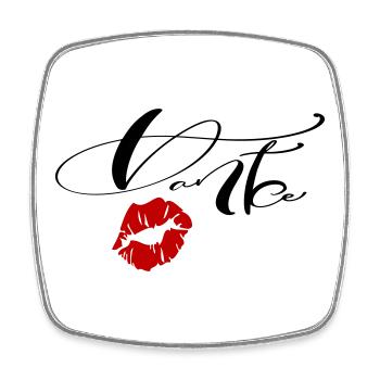 Thank you - Square fridge magnet - white - Front