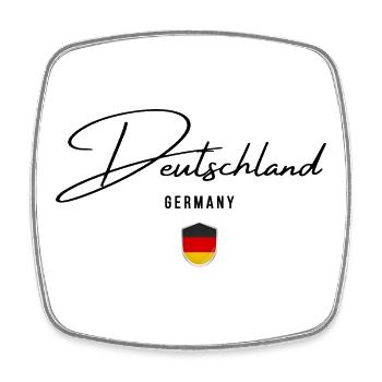 Flag of Germany, German pride - Square fridge magnet - white - Front