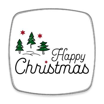 Weihnachtsdesign für Weihnachtsgeschenke - Viereckiger Kühlschrankmagnet - Weiß - Vorne