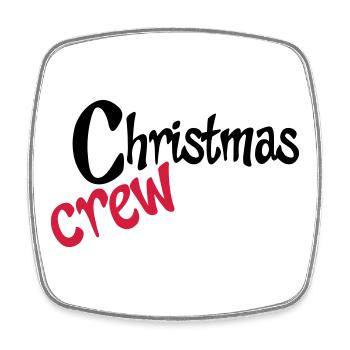 Travail d’équipe à Noël - Magnet carré - blanc - Devant