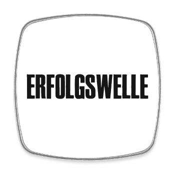 Erfolgswelle Erfolg für Gründer Unternehmer - Viereckiger Kühlschrankmagnet - Weiß - Vorne