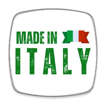 Fabriqué en Italie, fierté italienne - Magnet carré - blanc - Devant