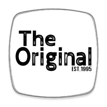 The Original Est. 1995 – Lustiges Eltern Design - Viereckiger Kühlschrankmagnet - Weiß - Vorne