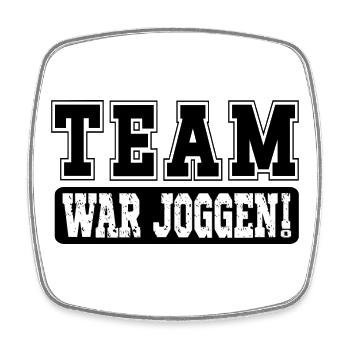 TEAM JOGGING LAUFMOTIVATION - Viereckiger Kühlschrankmagnet - Weiß - Vorne