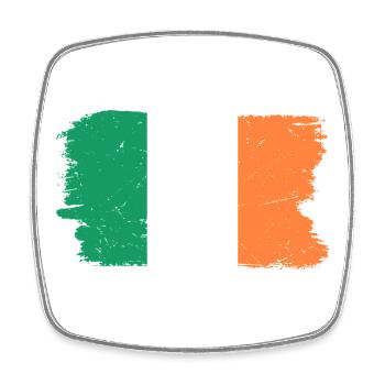 Dutch Flag Brush Strokes - Square fridge magnet - white - Front