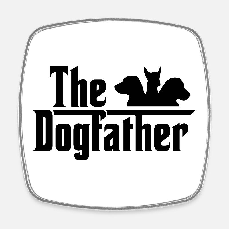 Le Dogfather - Magnet carré - blanc