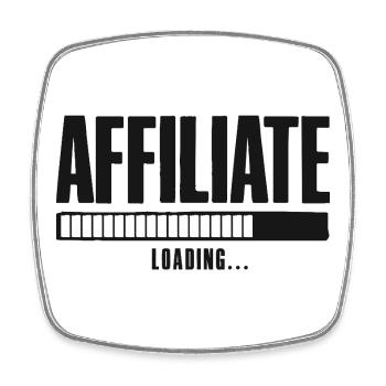 Affiliate Loading Online Business Affiliate - Square fridge magnet - white - Front
