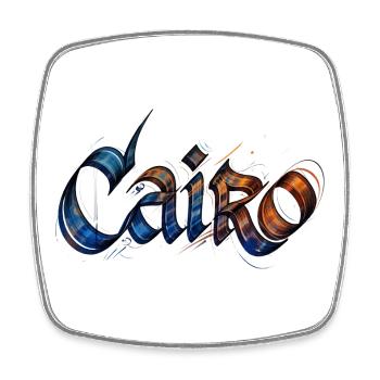 Le Caire - Magnet carré - blanc - Devant