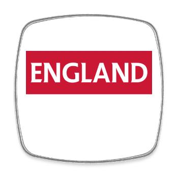 England Bolton Stadtbild Illustration - Viereckiger Kühlschrankmagnet - Weiß - Vorne
