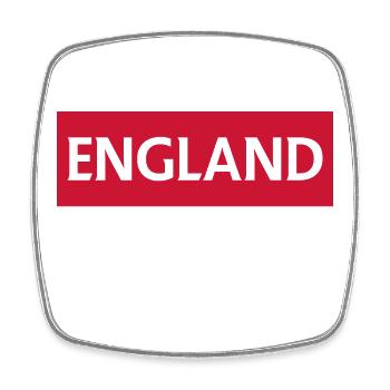 Englische Literatur Briefdesign - Viereckiger Kühlschrankmagnet - Weiß - Vorne