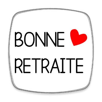 RETIREMENT. RETIREMENT. RETIRED. RETIREMENT - Square fridge magnet - white - Front